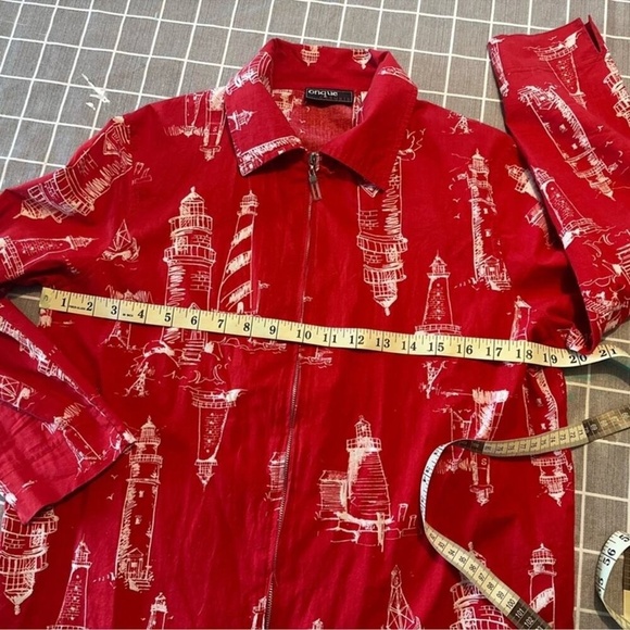 Onque retro cotton lighthouse zip jacket - Picture 10 of 16